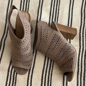 LC Cutout Suede Booties